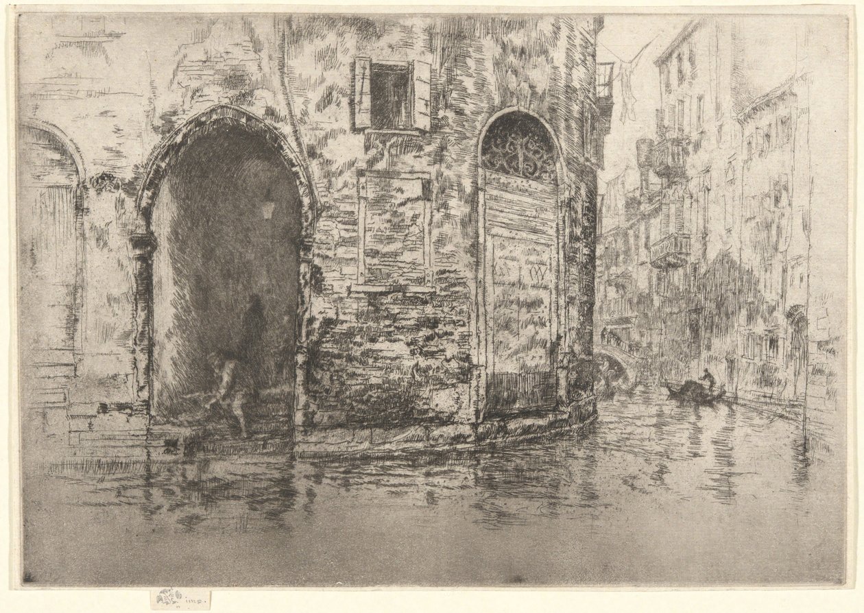 Two Doorways, from the First Venice Set (Venice, A Series of Twelve Etchings) by James McNeill Whistler