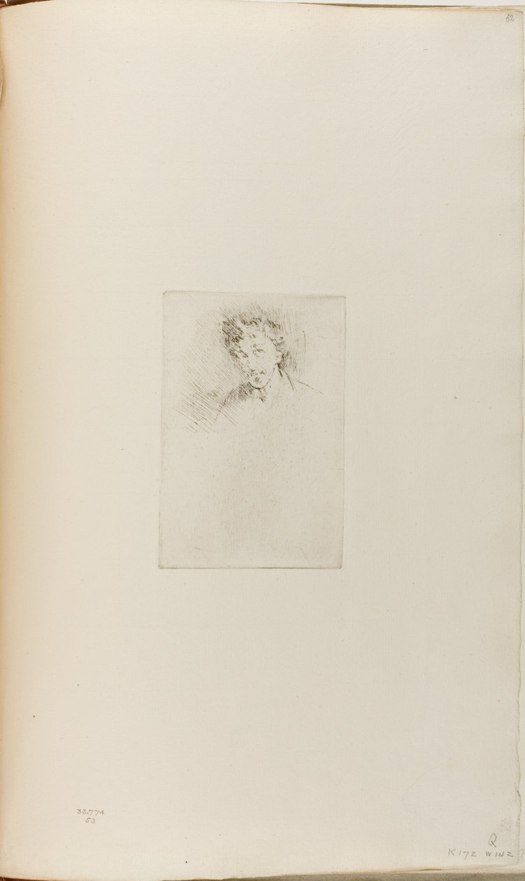 Whistler with the White Lock by James Abbott McNeill Whistler