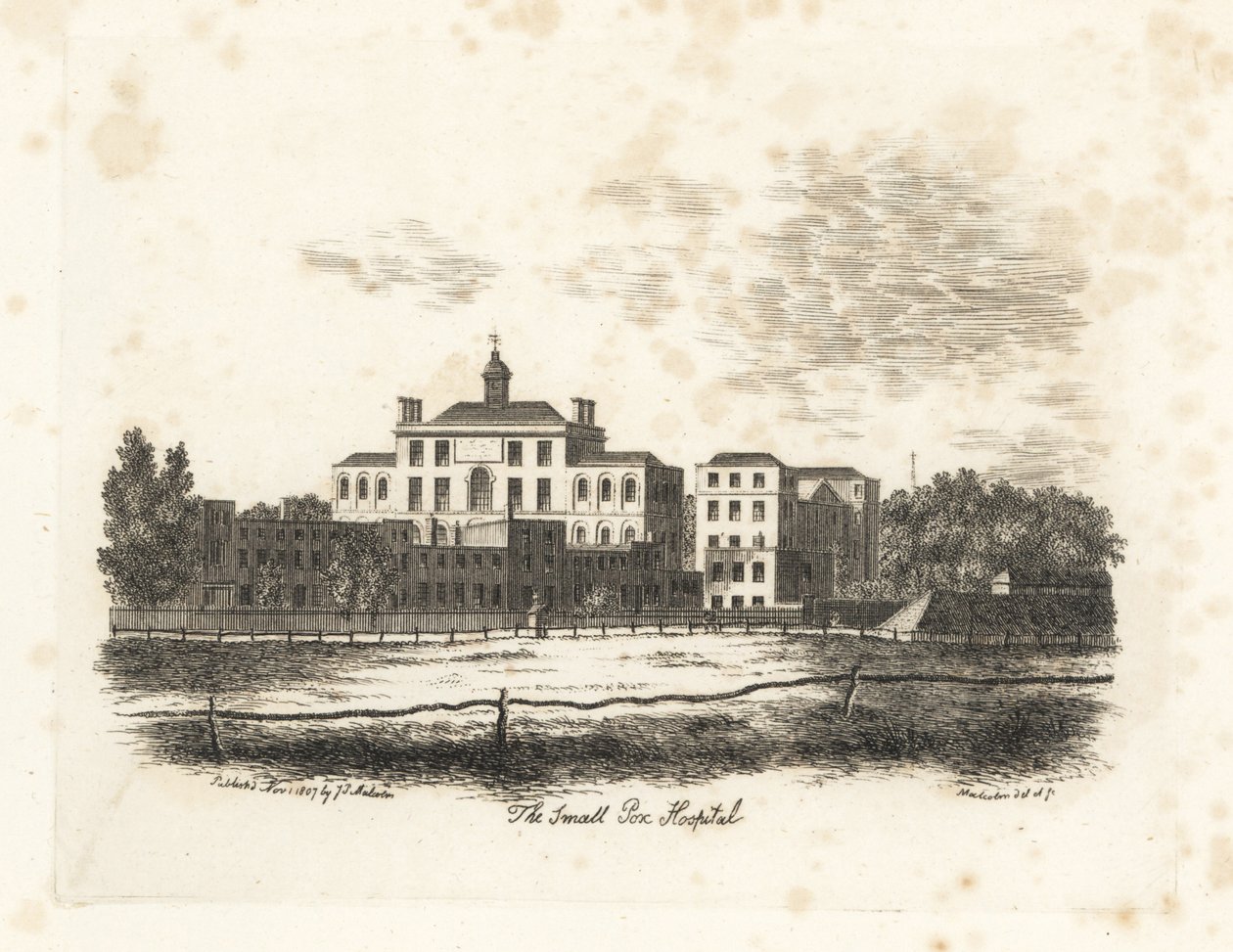 Smallpox Hospital, London by James Peller Malcolm