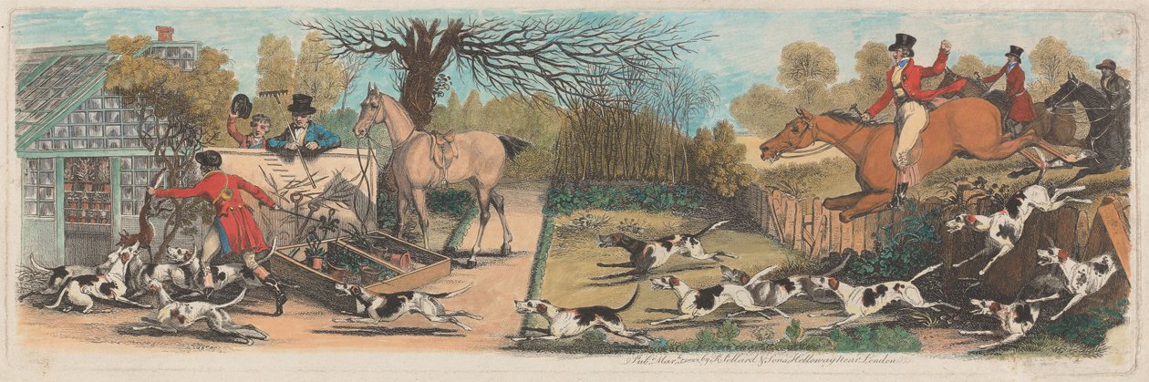 Fox-Hunting [set of three of four]: 4. The Death by James Pollard