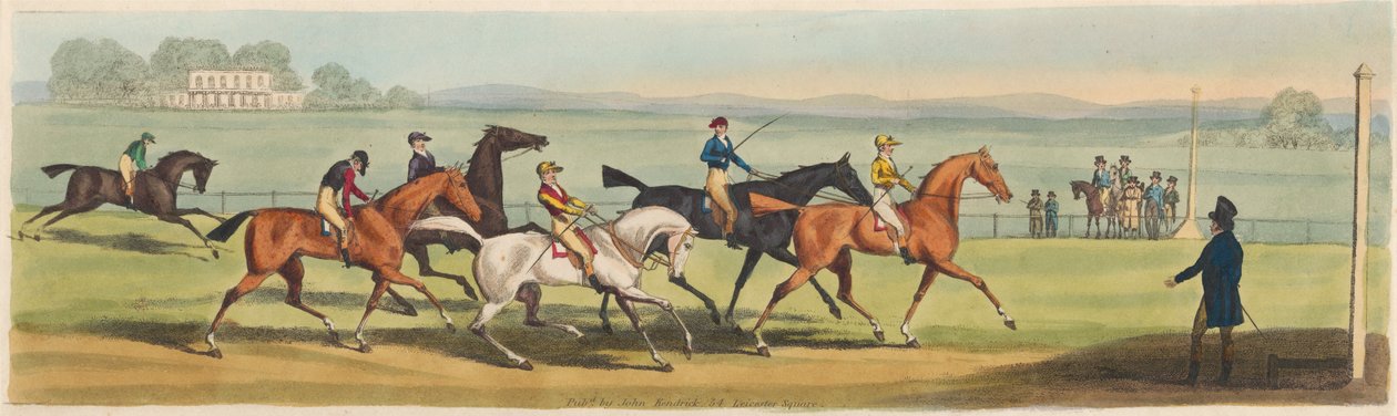 Racing [set of four]: At the Post by James Pollard