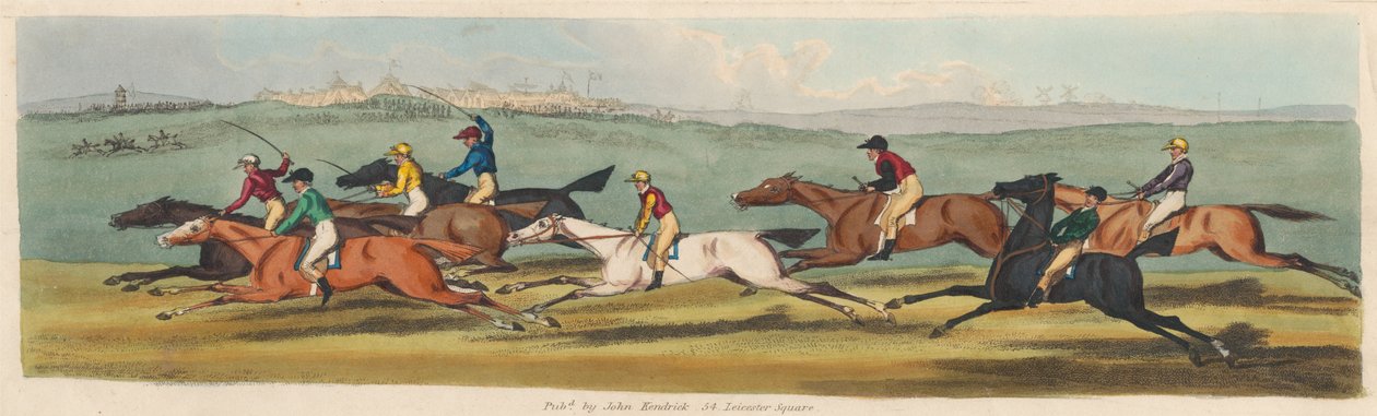 Racing [set of four]: 4. Racing by James Pollard
