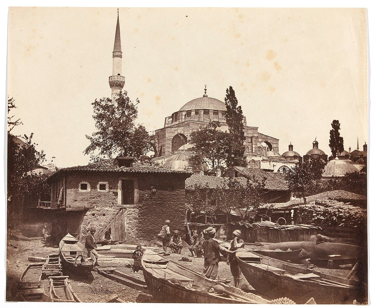 Echelle de Tophanna [Istanbul. Mosque with One Minaret] by James Robertson