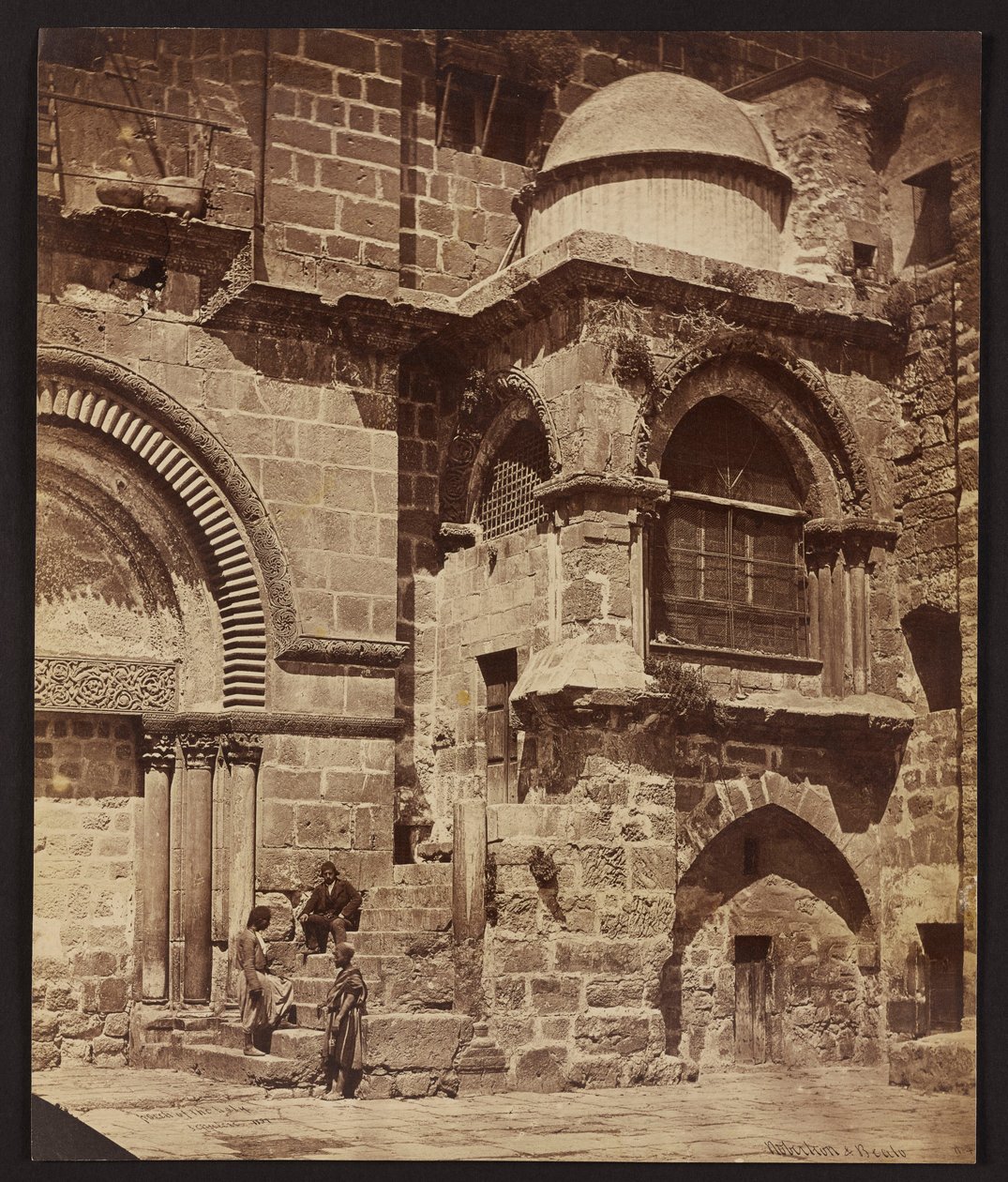 Porch of the Holy Sepulchre, Jerusalem [Jerusalem. Church of the Holy Sepulchre - Chapel of the Franks] by James Robertson