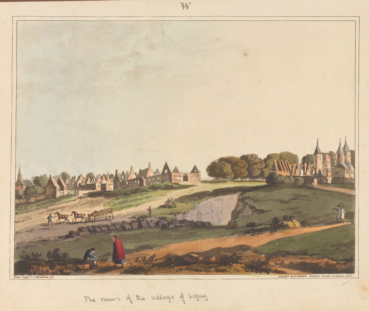 The Ruins of the Village of Ligny by James Rouse