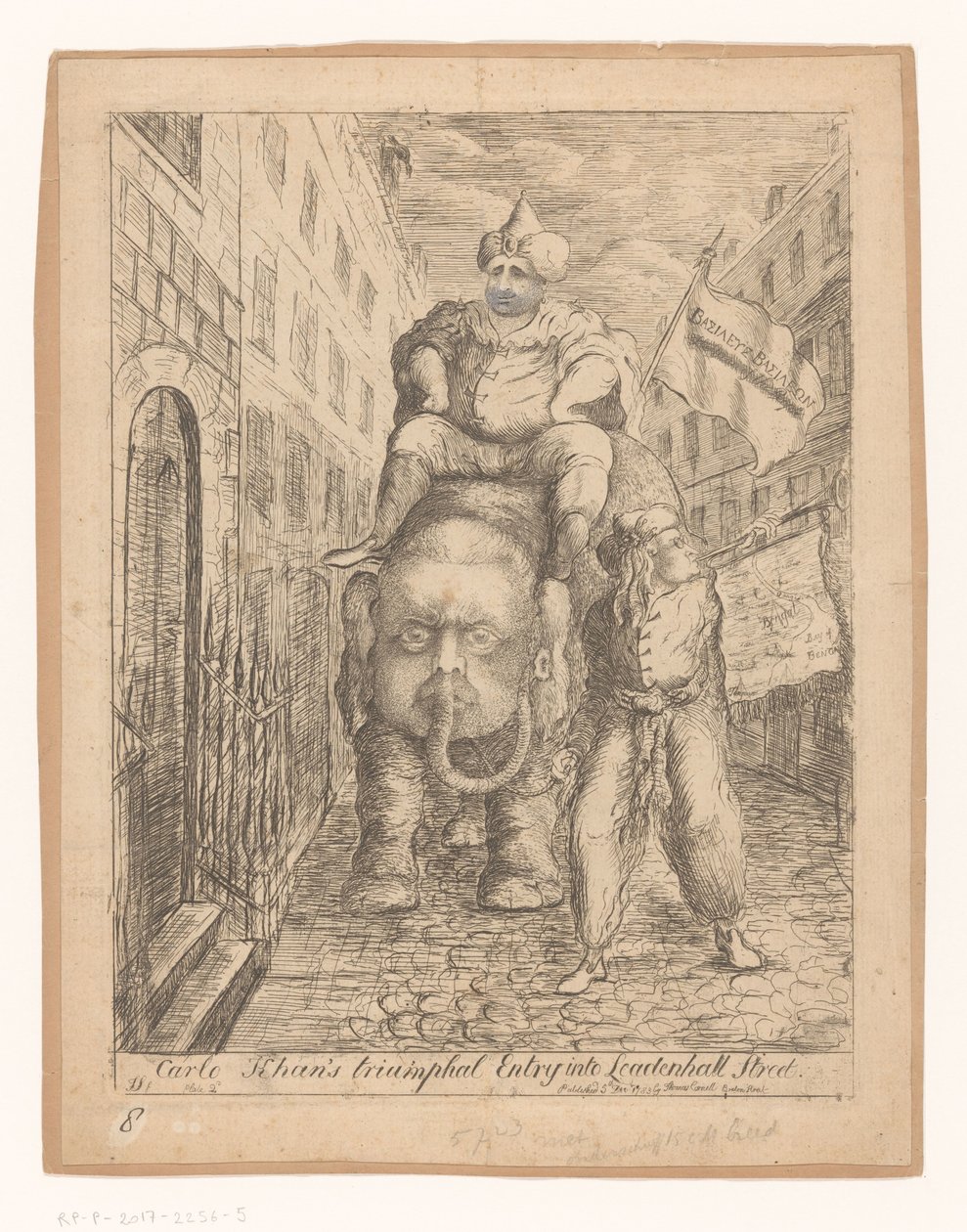 Caricature of Charles Fox by James Sayers