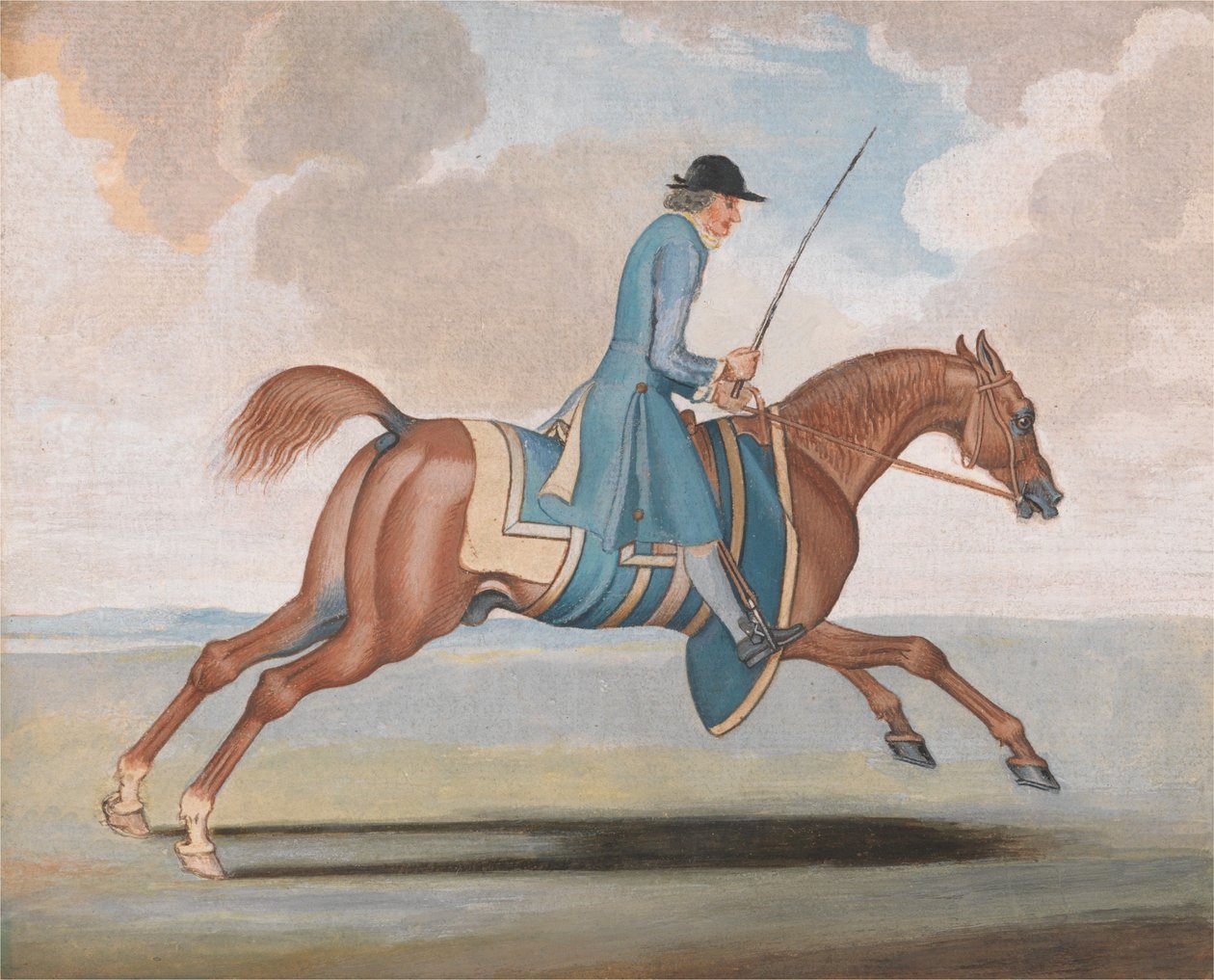 Racehorse at Exercise, Ridden by a Training-Groom by James Seymour