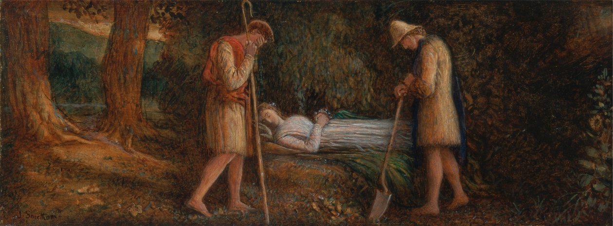Imogen and the Shepherds, 'Cymbeline,' Act IV, Scene II