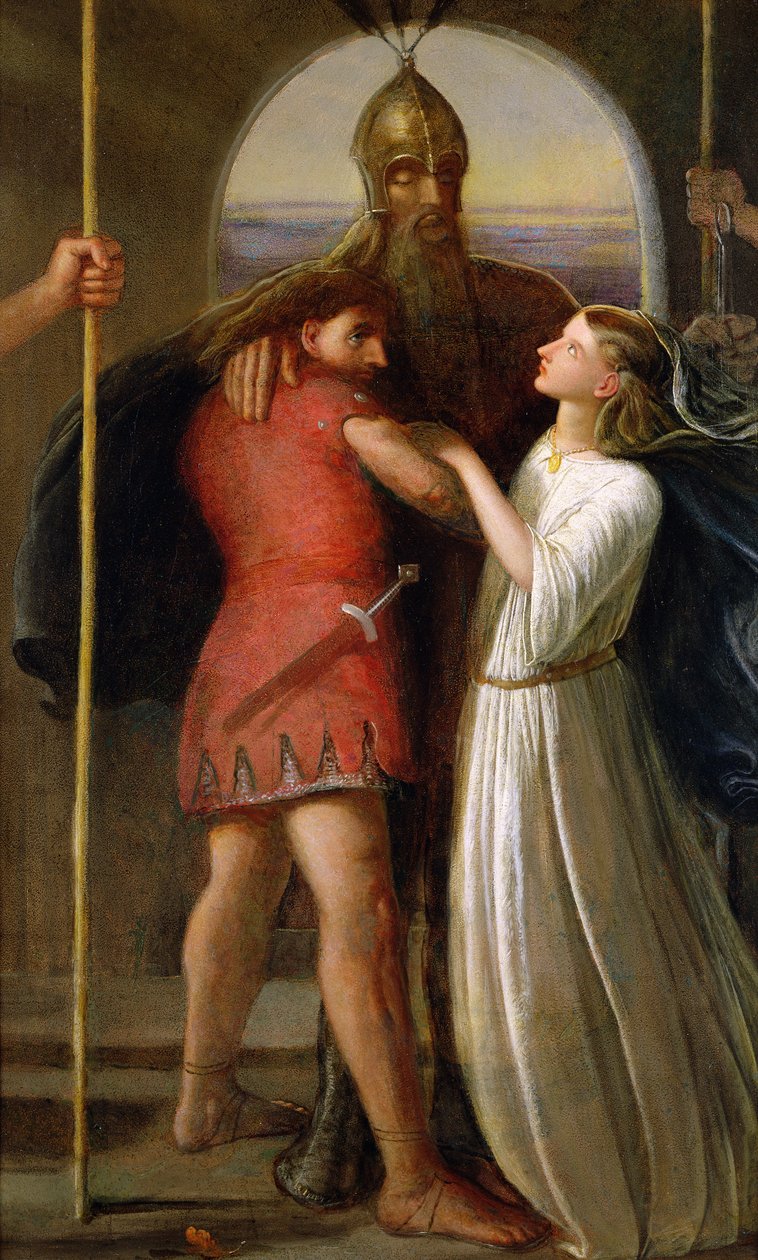 The Death of Earl Siward by James Smetham: Fine art print