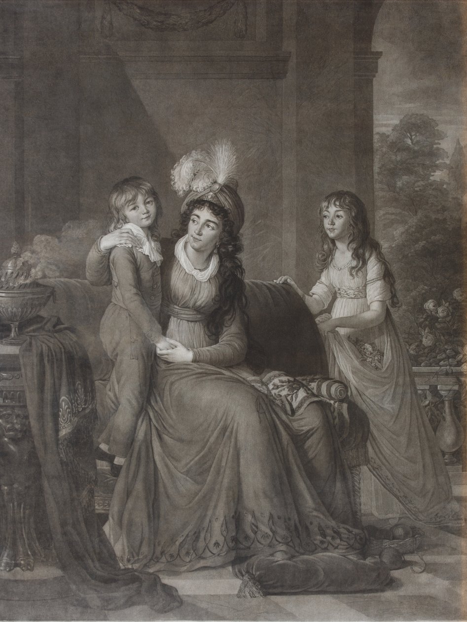 Portrait of Ekaterina Sergeevna Samoylova, née Trubetskaya with Children, 1797 by James Walker