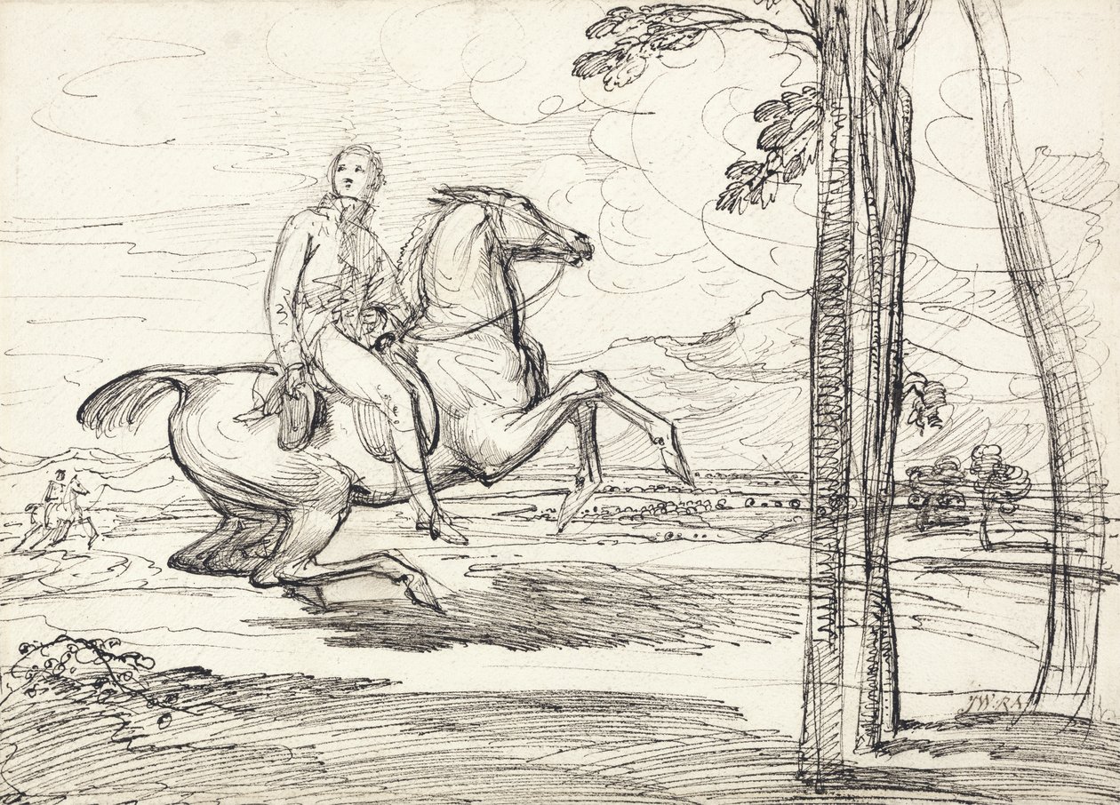 A Horseman in a Landscape by James Ward