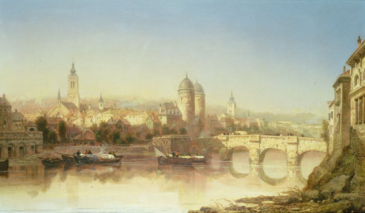 A View of Heidelberg, 1873 by James Webb