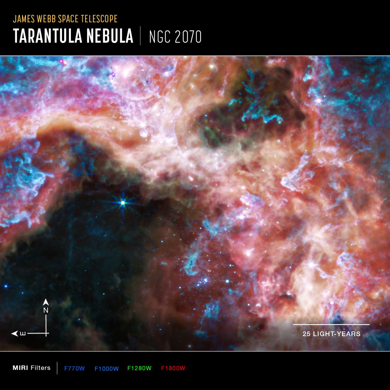 30 Doradus by James Webb Space Telescope (NASA)