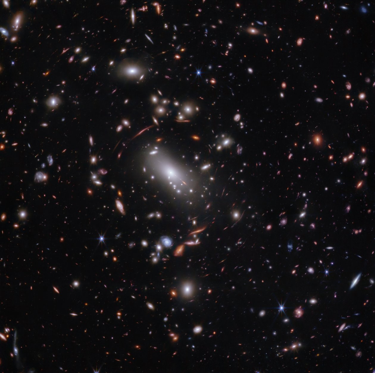 Galaxy Cluster MACS J1423 by James Webb Space Telescope (NASA)