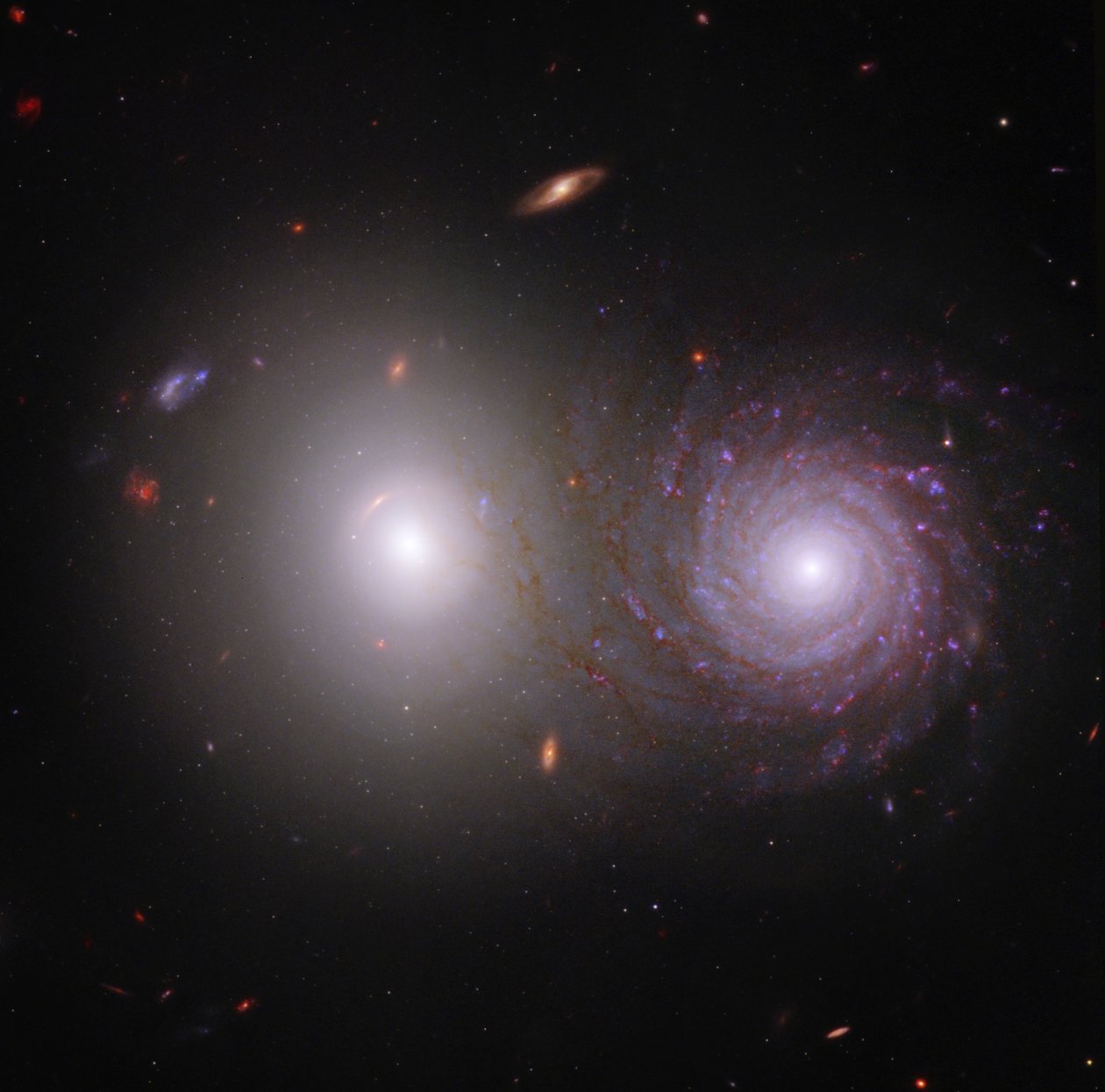 Interstellar Dust Within a Galactic Pair by James Webb Space Telescope (NASA)