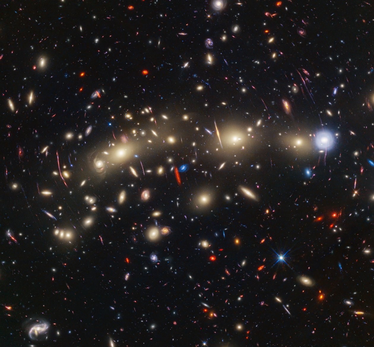 MACS 0416 (Hubble ACS and WFC3 + Webb NIRCam Image) by James Webb Space Telescope (NASA)