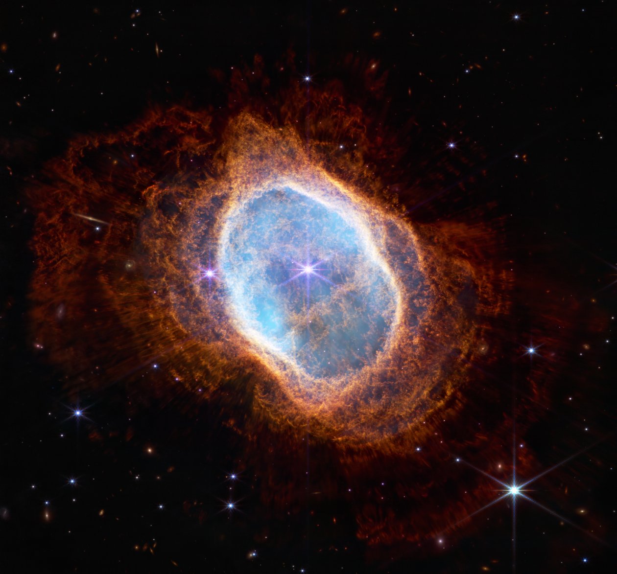 Southern Ring Nebula by James Webb Space Telescope (NASA)