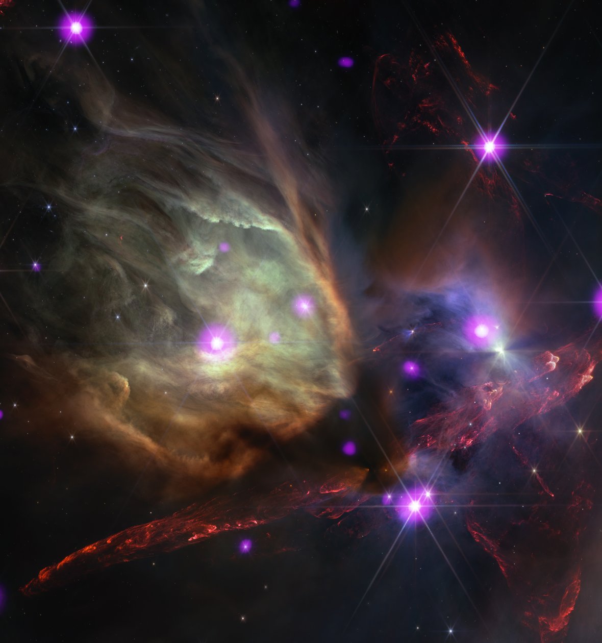 Rho Ophiuchi Composite by James Webb Space Telescope (NASA)