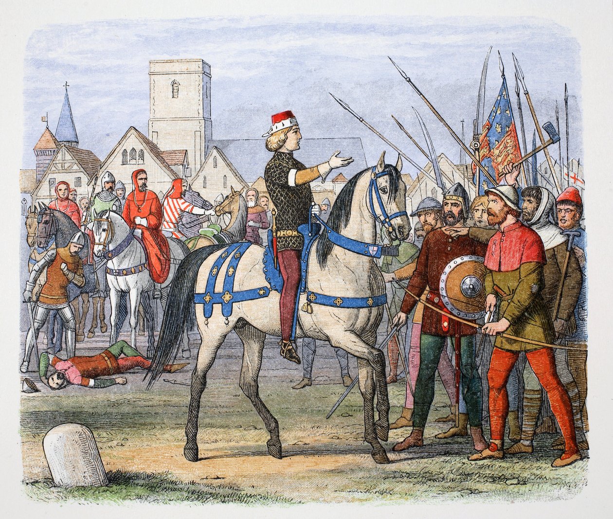 King Richard II meets the rebels at Smithfield, Peasants
