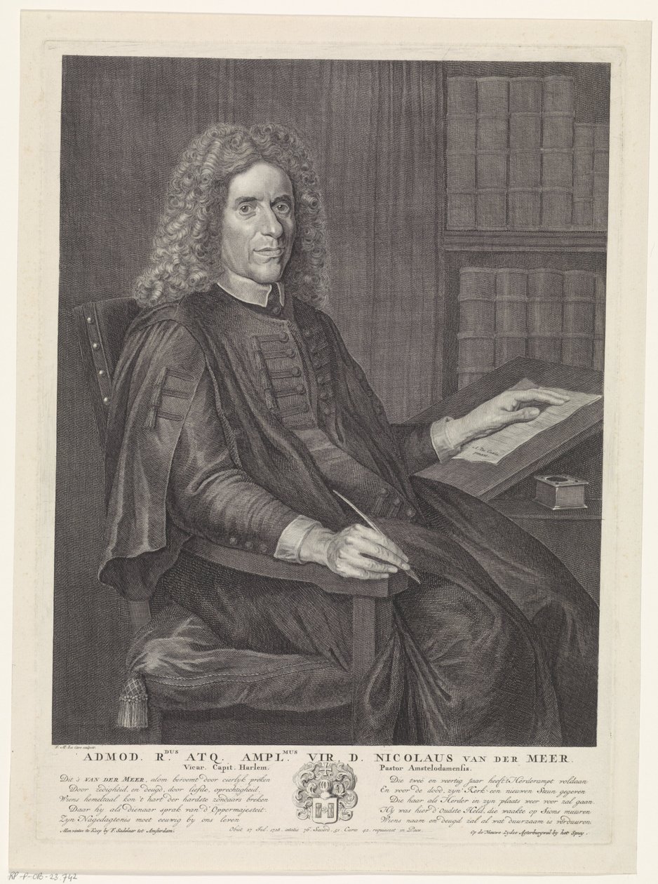 Portrait of Nicolaas van der Meer by Jan Anthonie Coxie