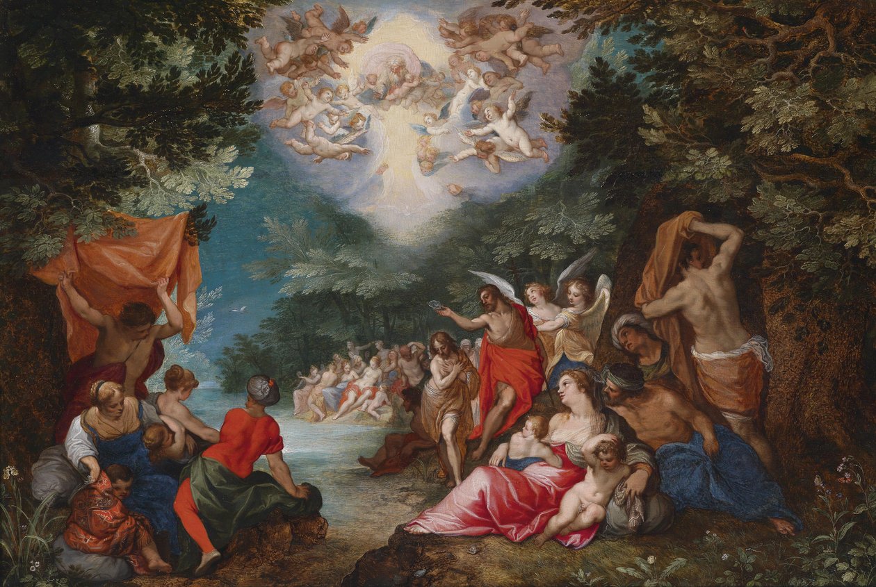 The Baptism of Christ in the River Jordan by Jan the Elder Brueghel