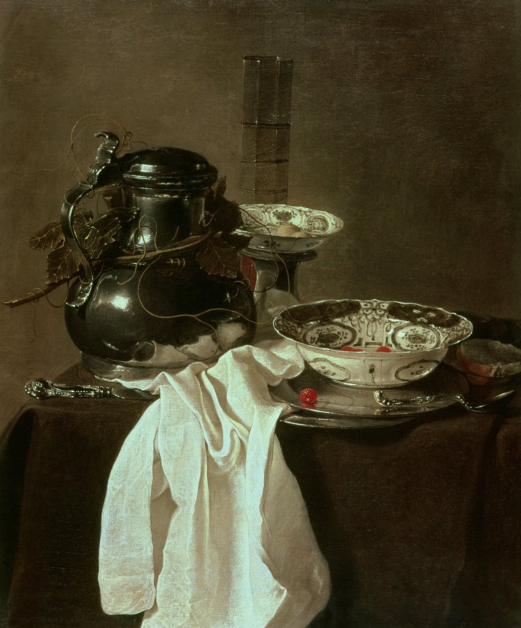 Pewter, China and Glass by Jan Jansz Treck