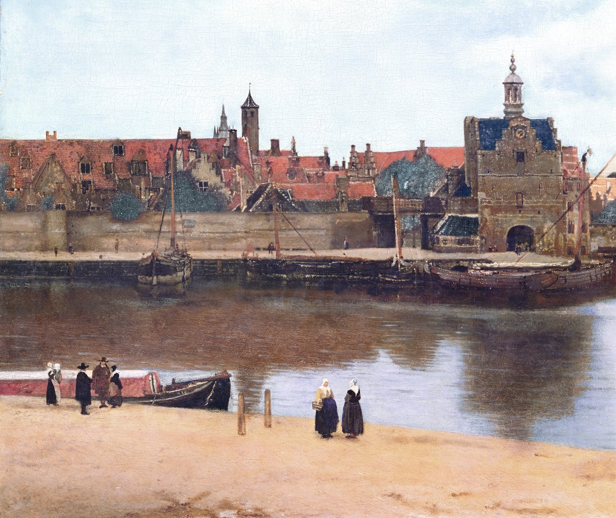 View of Delft, c.1660-61 (detail) by Jan Vermeer van Delft