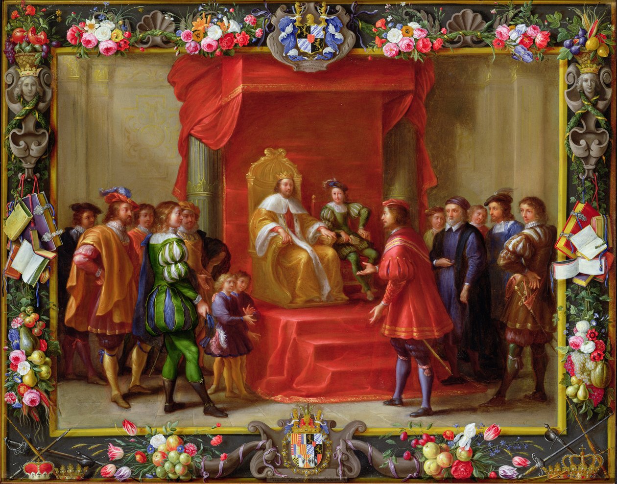 Peter IV, King of Aragon Being Visited by Guillaume-Raymond Moncada by Jan van and Primo, Luigi Kessel
