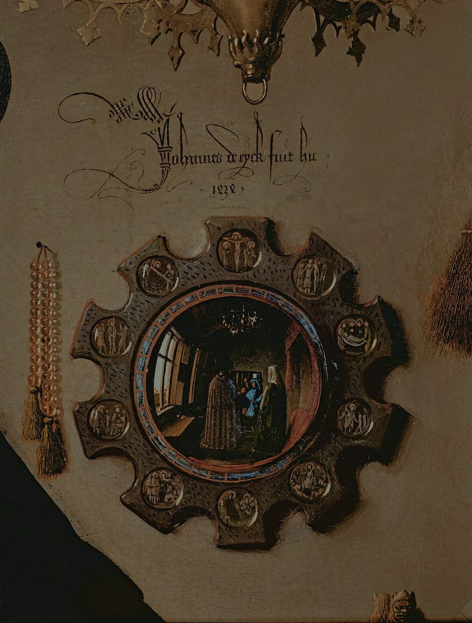The Arnolfini Marriage (detail) by Jan van Eyck