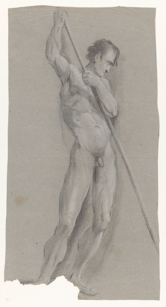 Naked Man with Stick by Jan Brandes (possibly)
