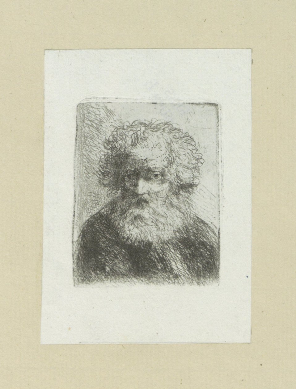 Bearded Old Man (The Compleat Work of Etchings by John Chalon) by Jan Chalon