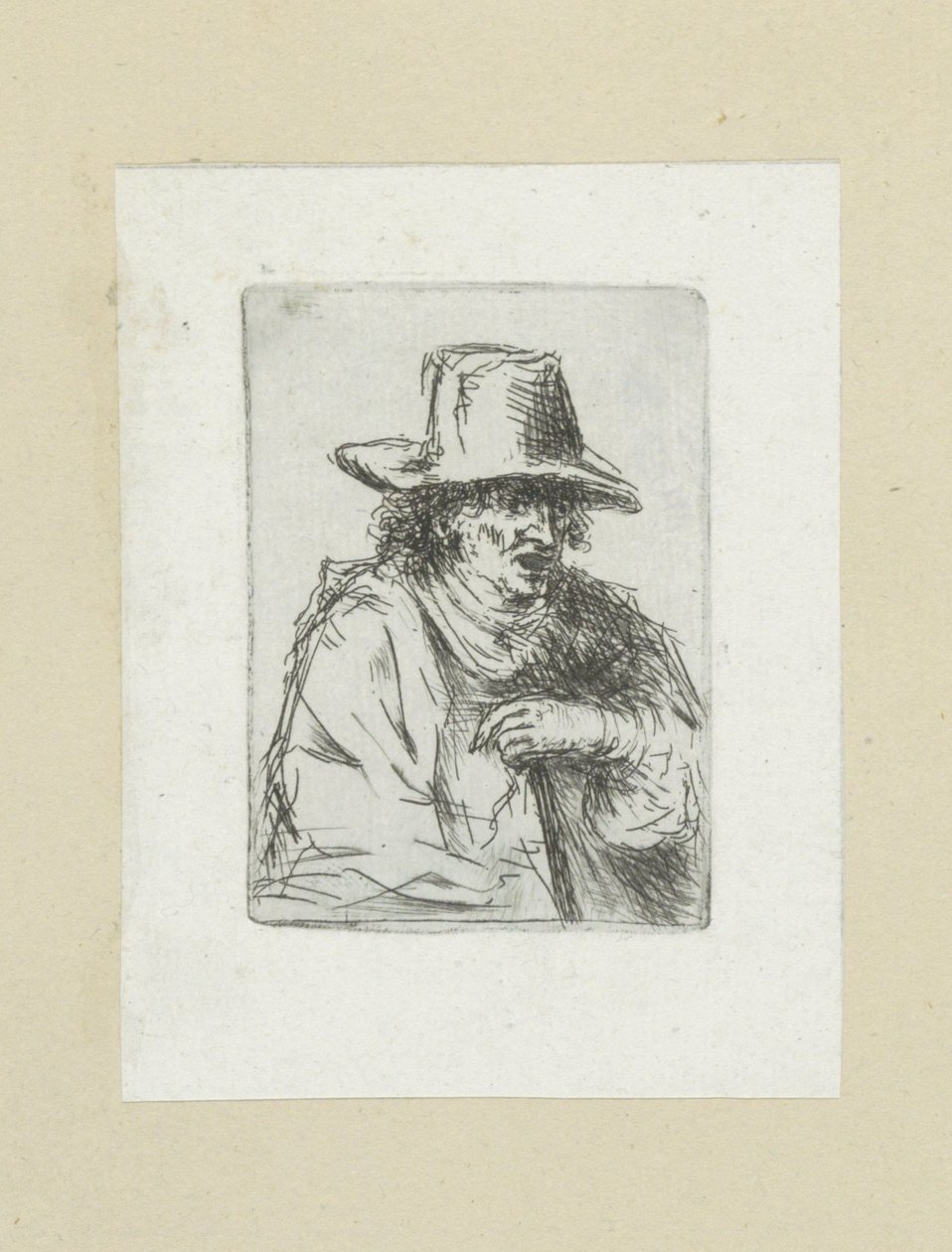 Man with Top Hat and Cane (The Compleat Work of Etchings by John Chalon) by Jan Chalon