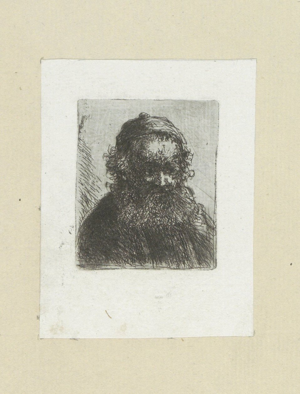 Old Man with Beard and Hat by Jan Chalon