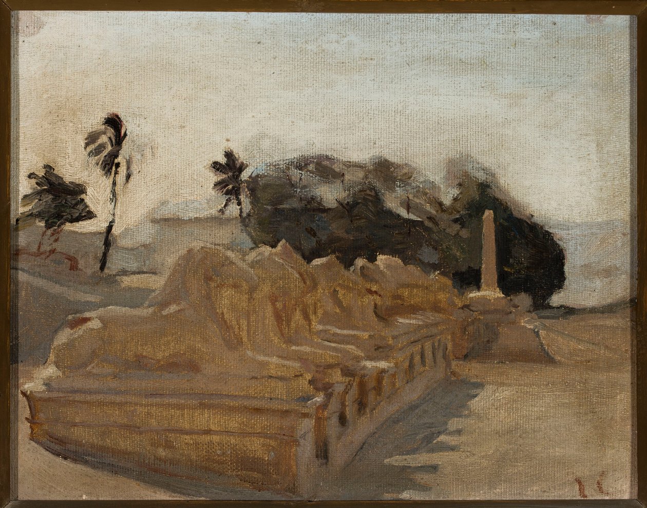 Avenue of Sphinxes in the Temple of Amun at Karnak. From a Journey to Egypt by Jan Ciągliński