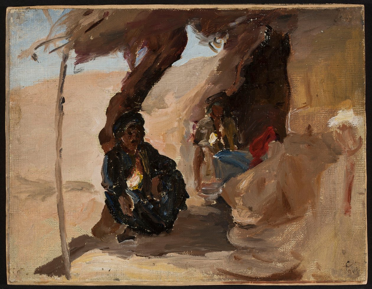 Desert - Rest in the Desert. From a Journey to Palestine by Jan Ciągliński
