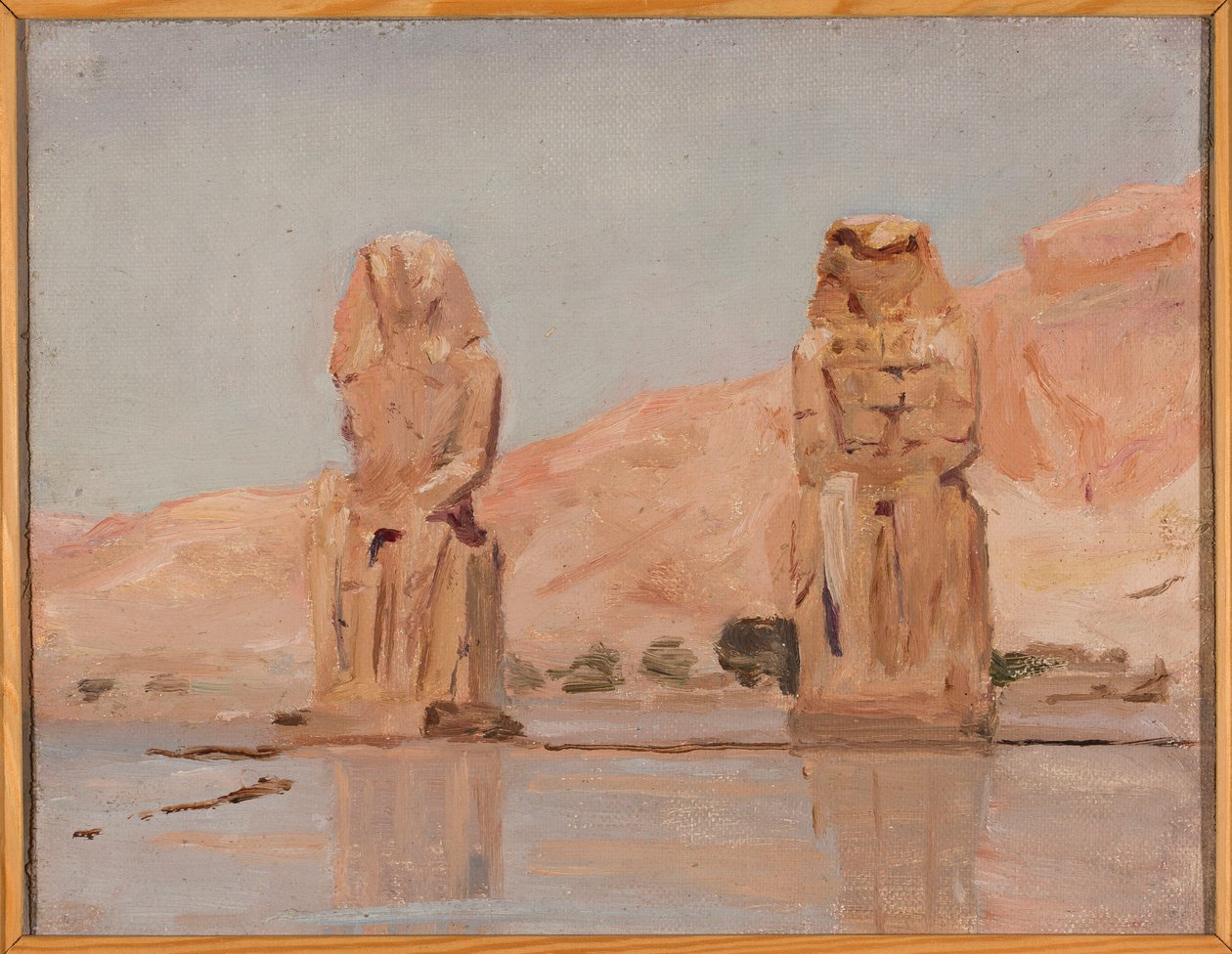 Two Statues. From a Journey to Egypt by Jan Ciągliński