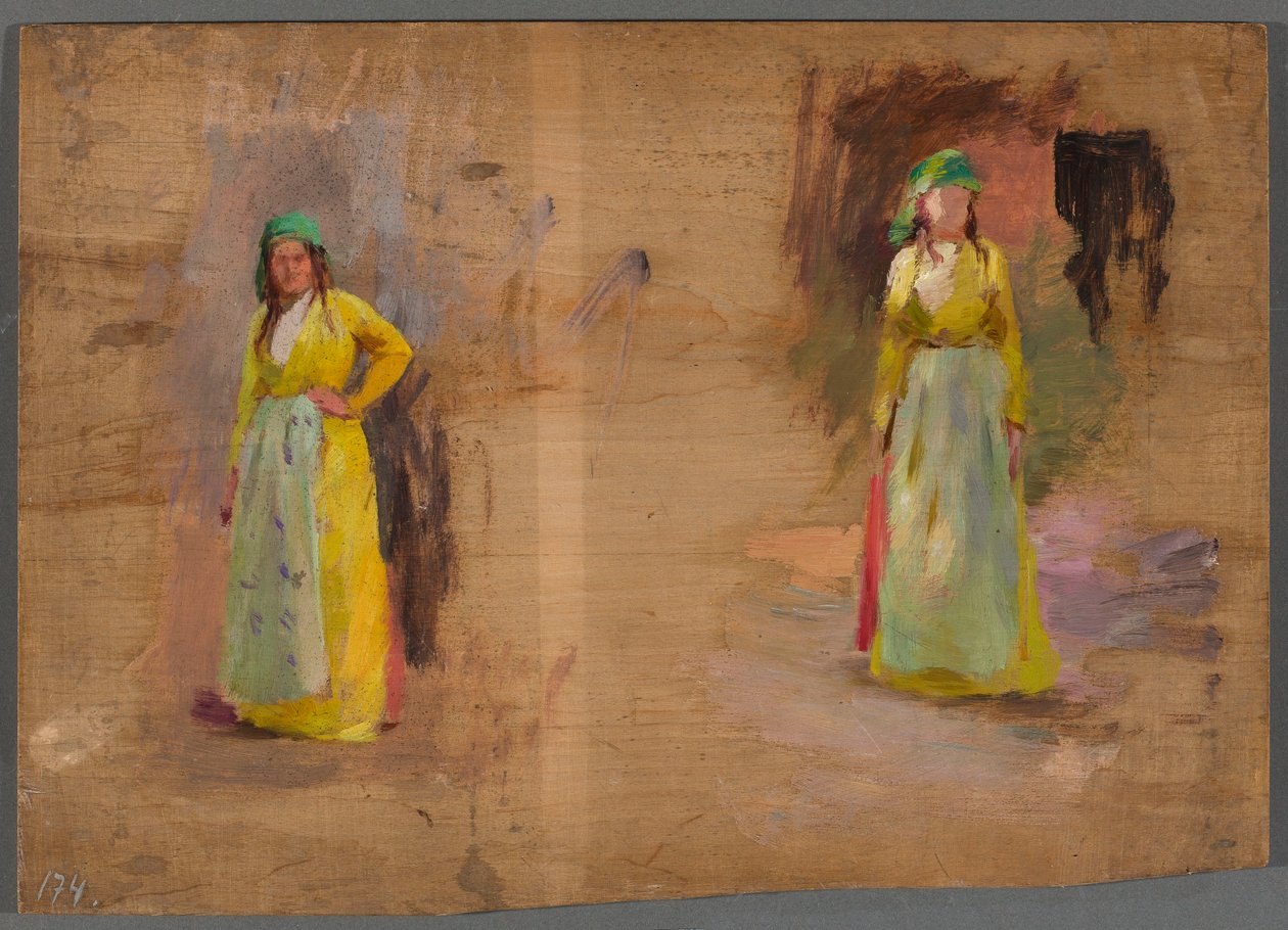 Two Sketches of Tatars. From a Journey to Crimea by Jan Ciągliński
