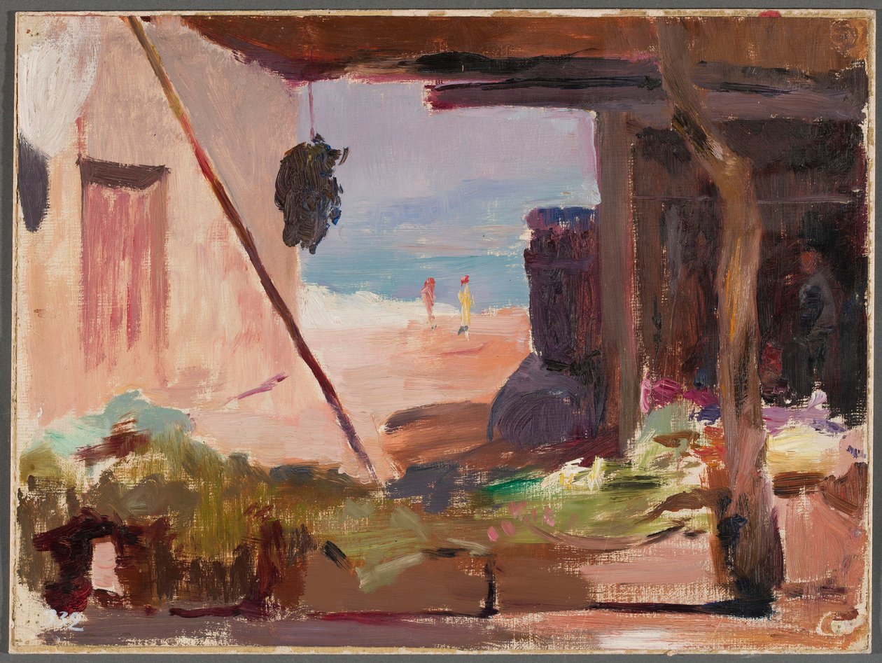 Fragment of Buildings by the Sea. From a Journey to Constantinople by Jan Ciągliński