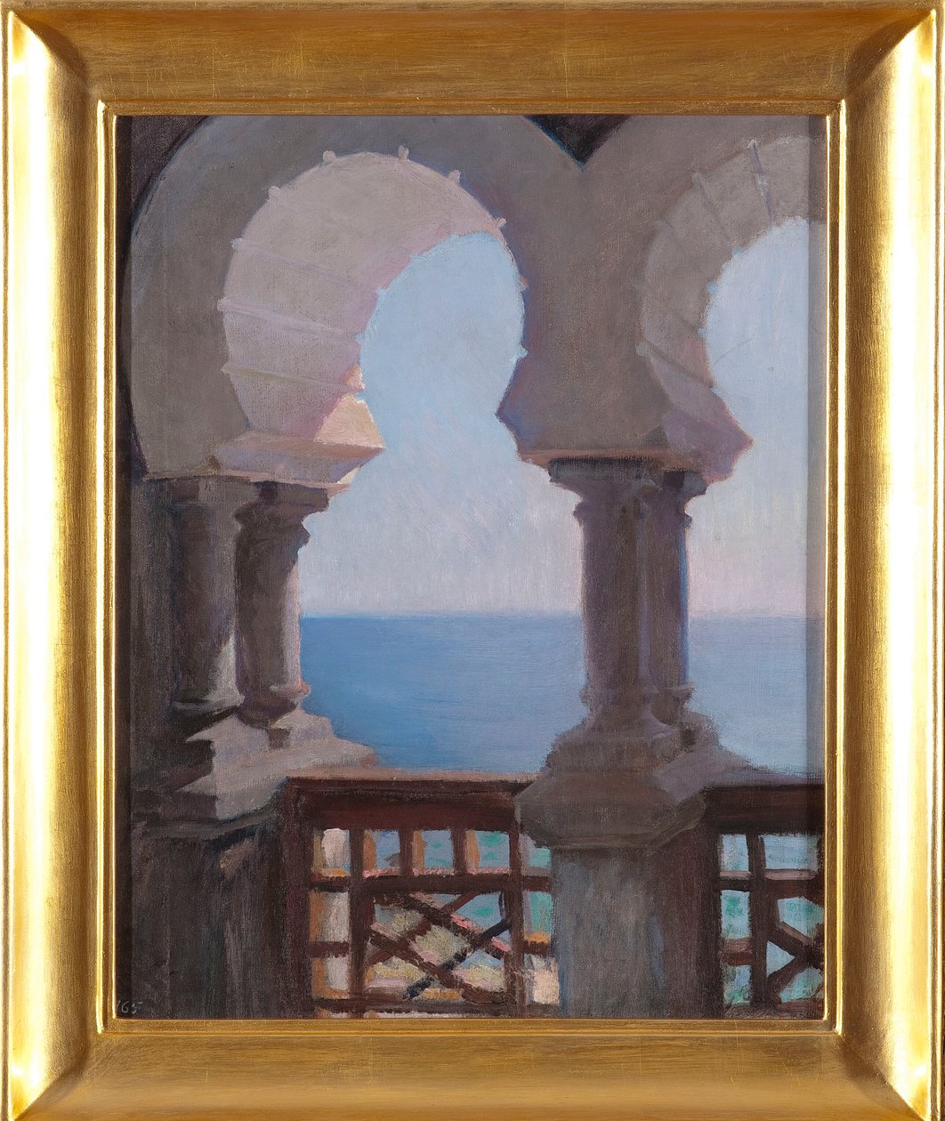 Moorish Veranda of the Bachczi-Dere Villa in Yalta. From a Journey to Crimea by Jan Ciągliński