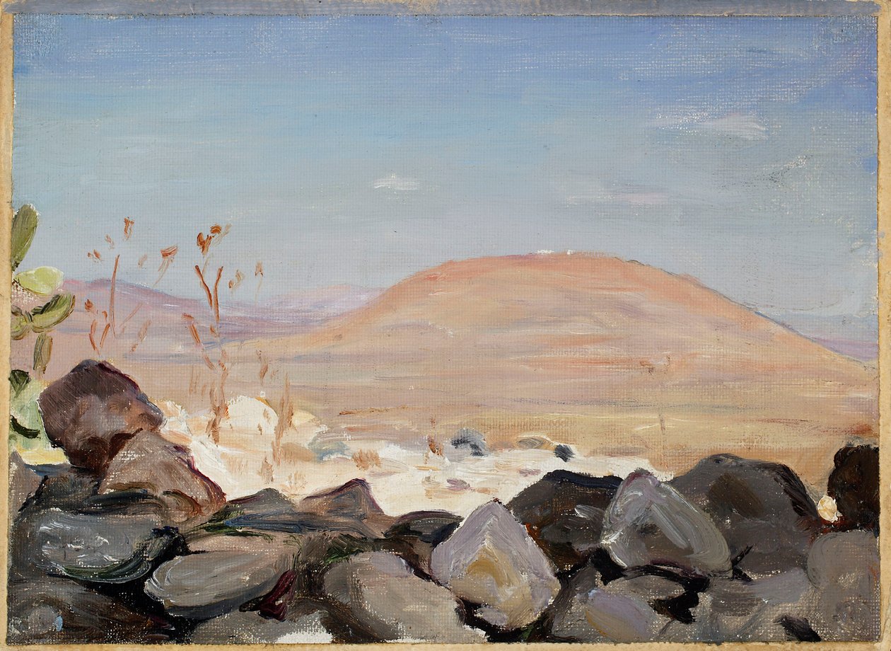 Mount Tabor. From a Journey to Palestine by Jan Ciągliński
