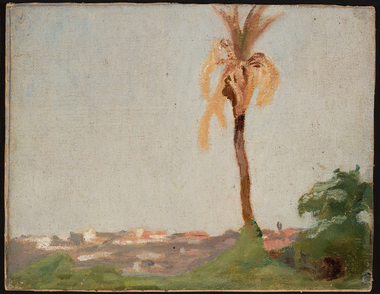 Tomb of the Saint - Landscape with Palm. From a Journey to India by Jan Ciągliński