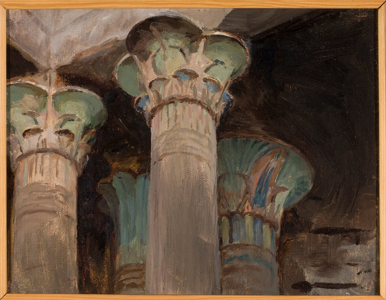 Isis - Capitals in the Temple of Isis. From a Journey to Egypt by Jan Ciągliński