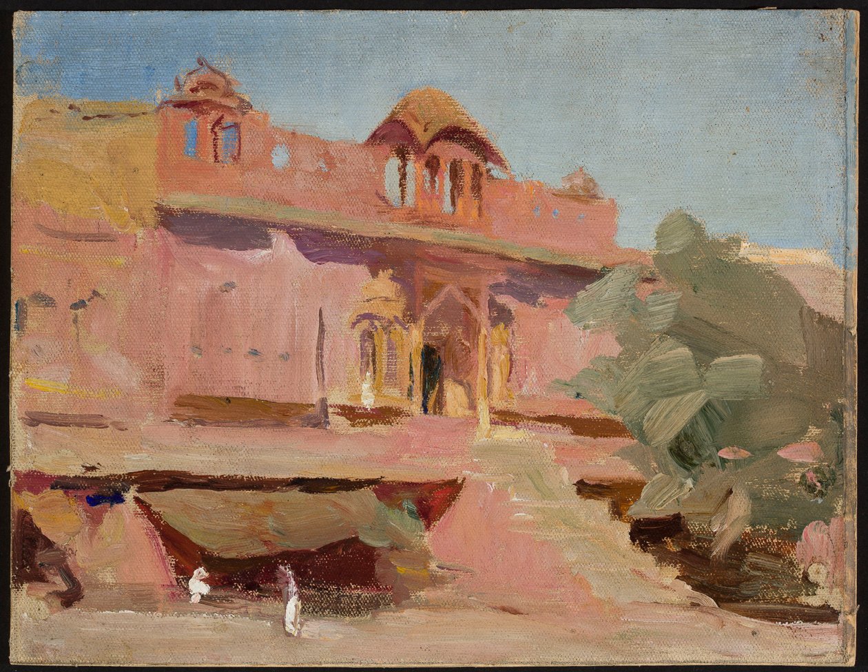 Jaipur - Buildings. From a Journey to India by Jan Ciągliński