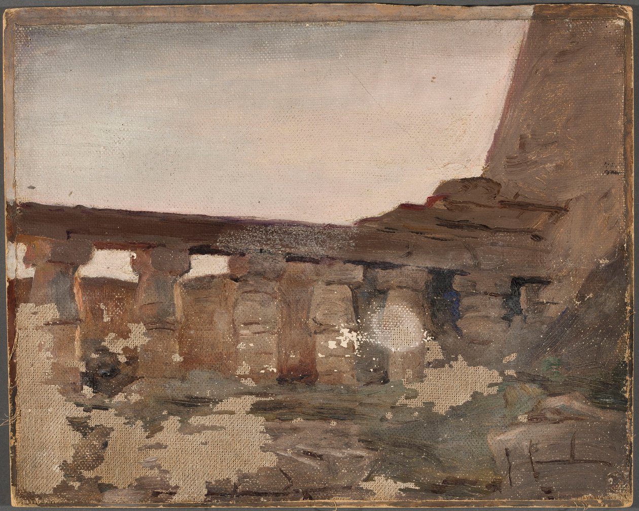 Karnak - Temple of Amun. From a Journey to Egypt by Jan Ciągliński