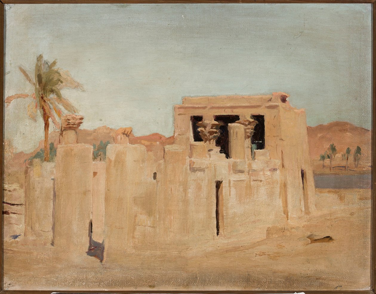 Luxor - Bank of the Nile. From a Journey to Egypt by Jan Ciągliński