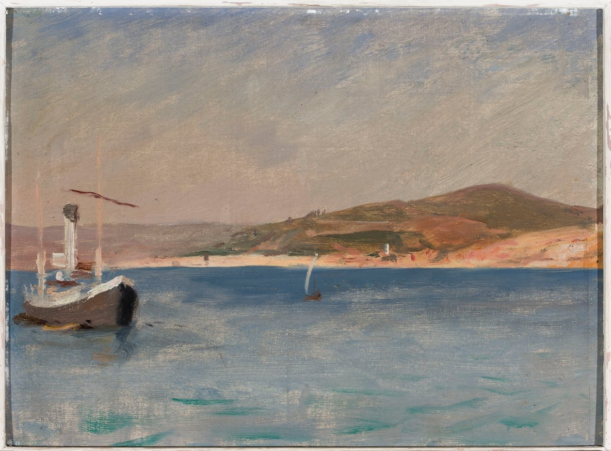 Sea with a Ship by the Shore. From a Journey to Constantinople by Jan Ciągliński