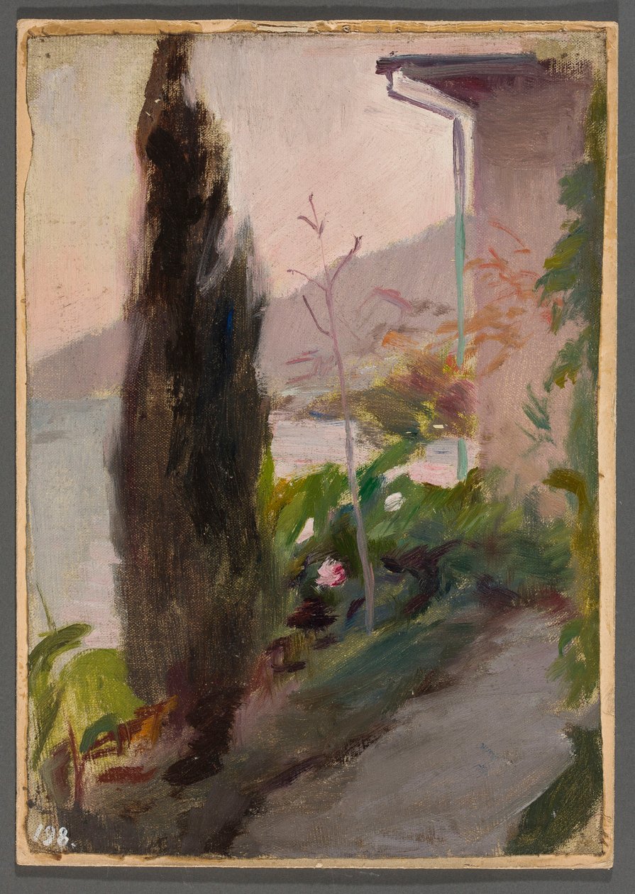 Garden at the Villa Bachchi-Dere in Yalta. From a Journey to Crimea by Jan Ciągliński