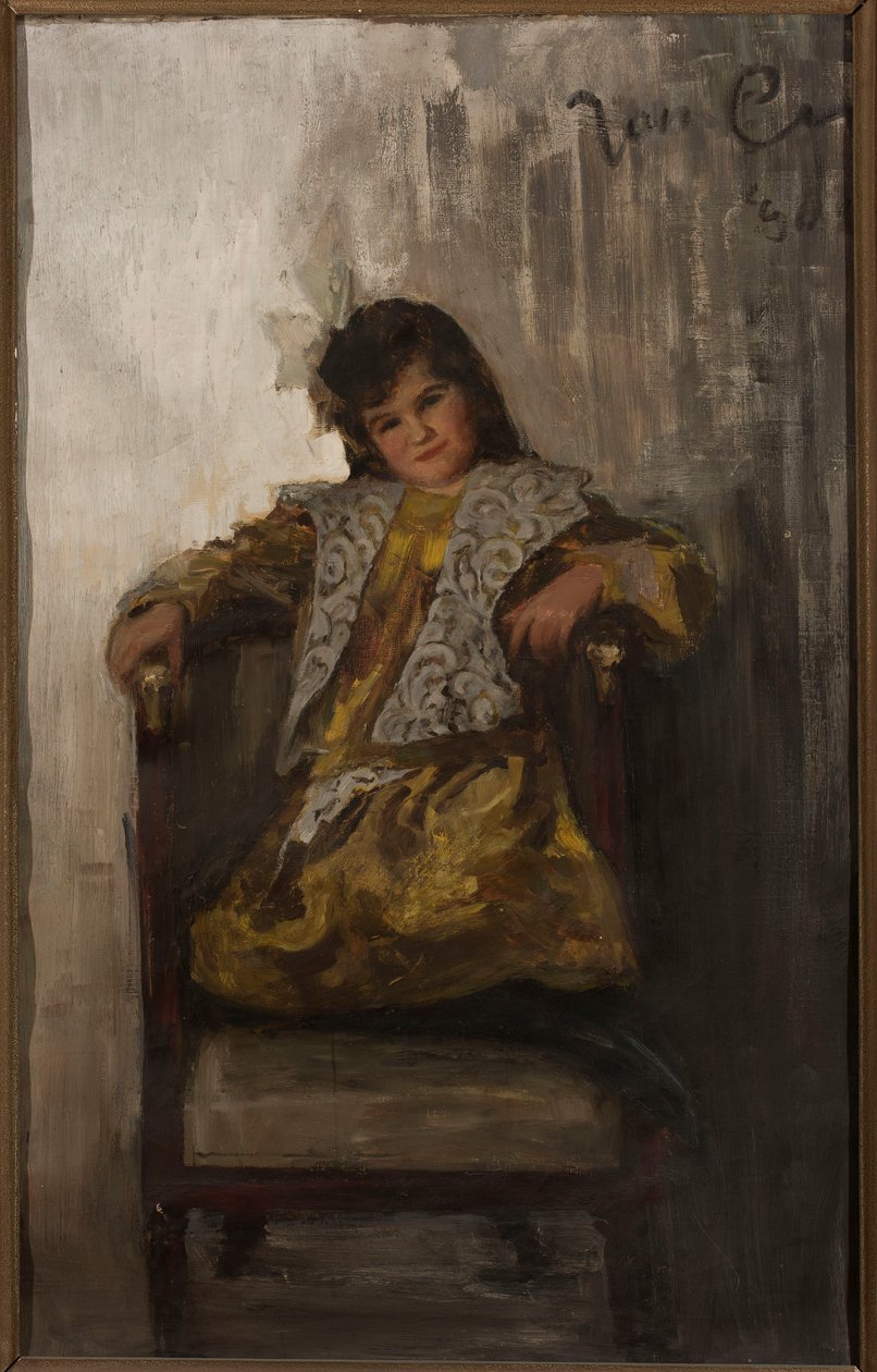 Portrait of a Girl, Daughter of Mr. and Mrs. Sachar by Jan Ciągliński