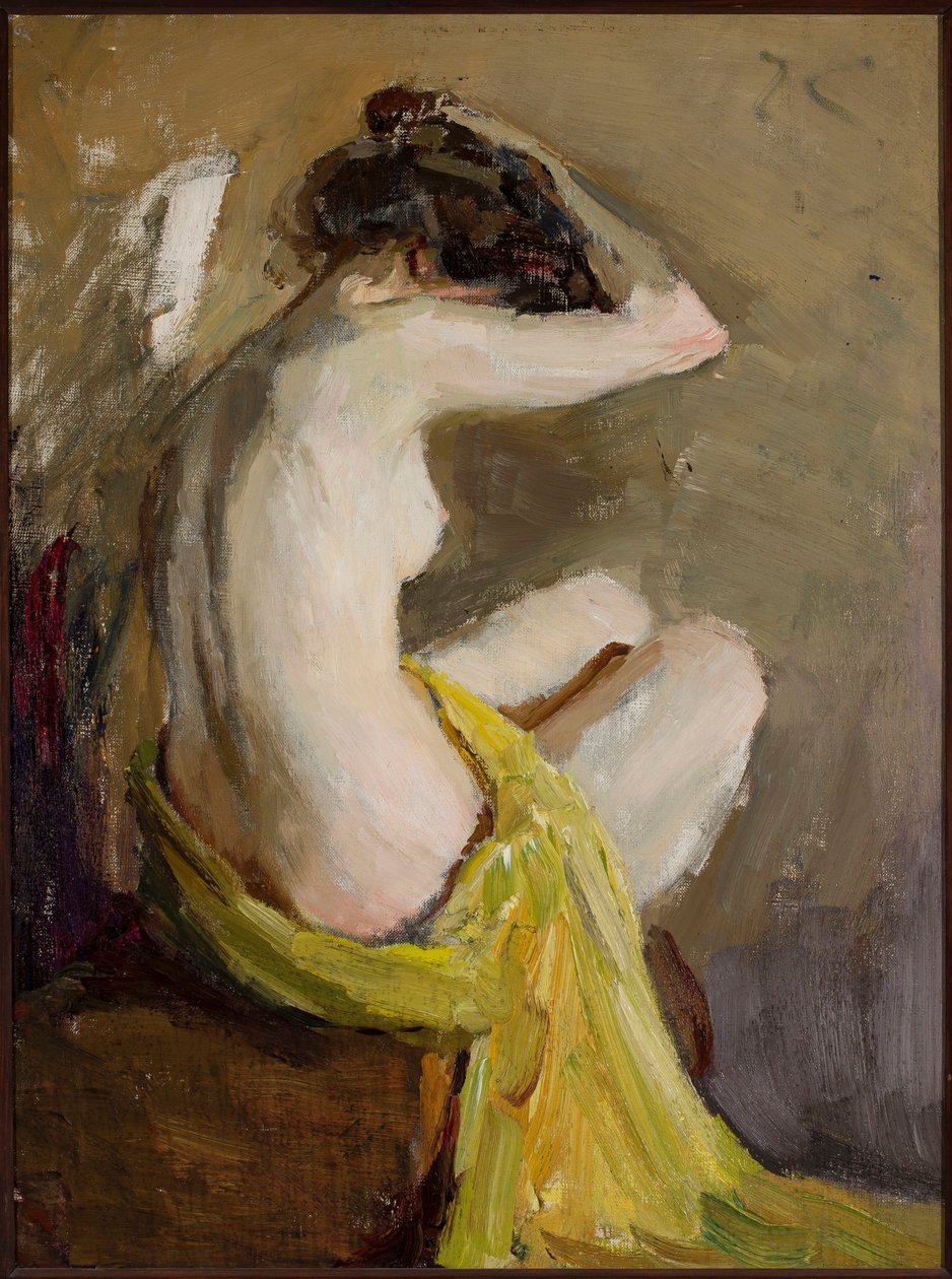 At the Toilet by Jan Ciągliński