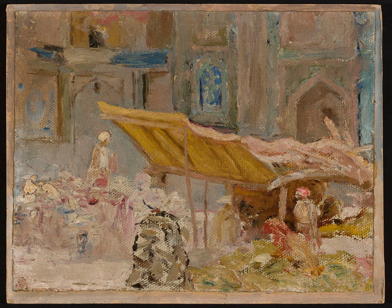 Samarkand - Fruit Market. From a Journey to Turkestan by Jan Ciągliński